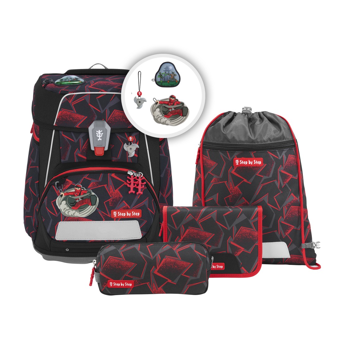 Step by Step Space - Schulranzen-Set 5-teilig-Ninja Yuma