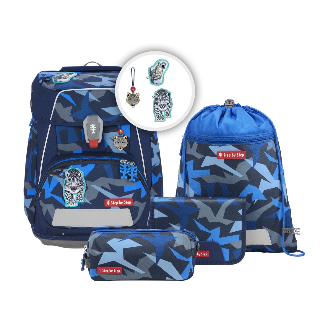Step by Step Space - Schulranzen-Set 5-teilig-Snow Leopard Arko