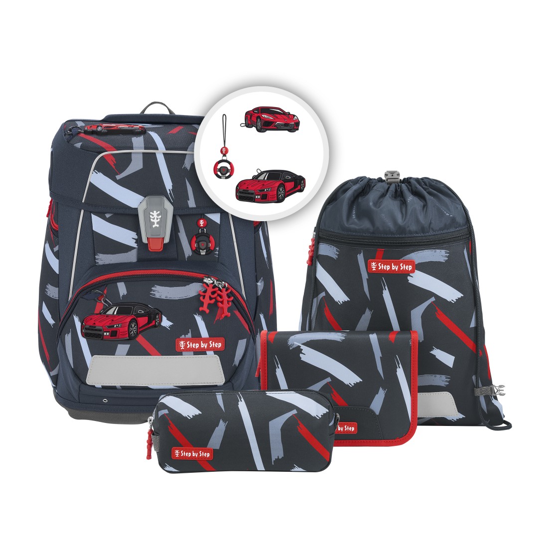 Step by Step Space - Schulranzen-Set 5-teilig-Sports Car Mick