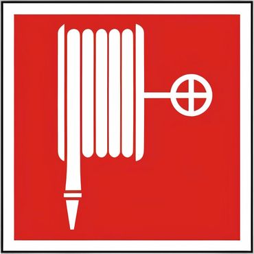 Schild Symbol Löschschlauch BGV A8 / F 03 versch. Varianten