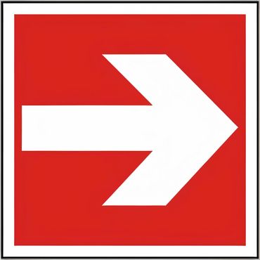 Schild Symbol Richtungsangabe links / rechts BGV A8 / F 01 versch. Varianten