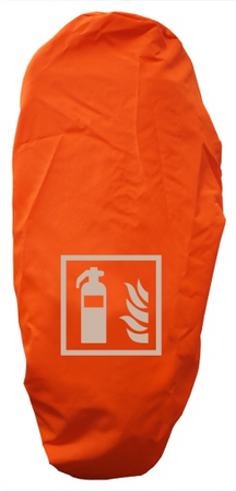 Schutzhauben LEUCHTORANGE mit Symbol F 001 - verschiedene Größen