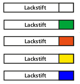 Lackstift zur Dokumentation (QS-System) - verschiedene Farben