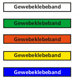 Dokumentations- / Gewebeklebeband auf Rolle ca. 50 m - verschiedene Farben