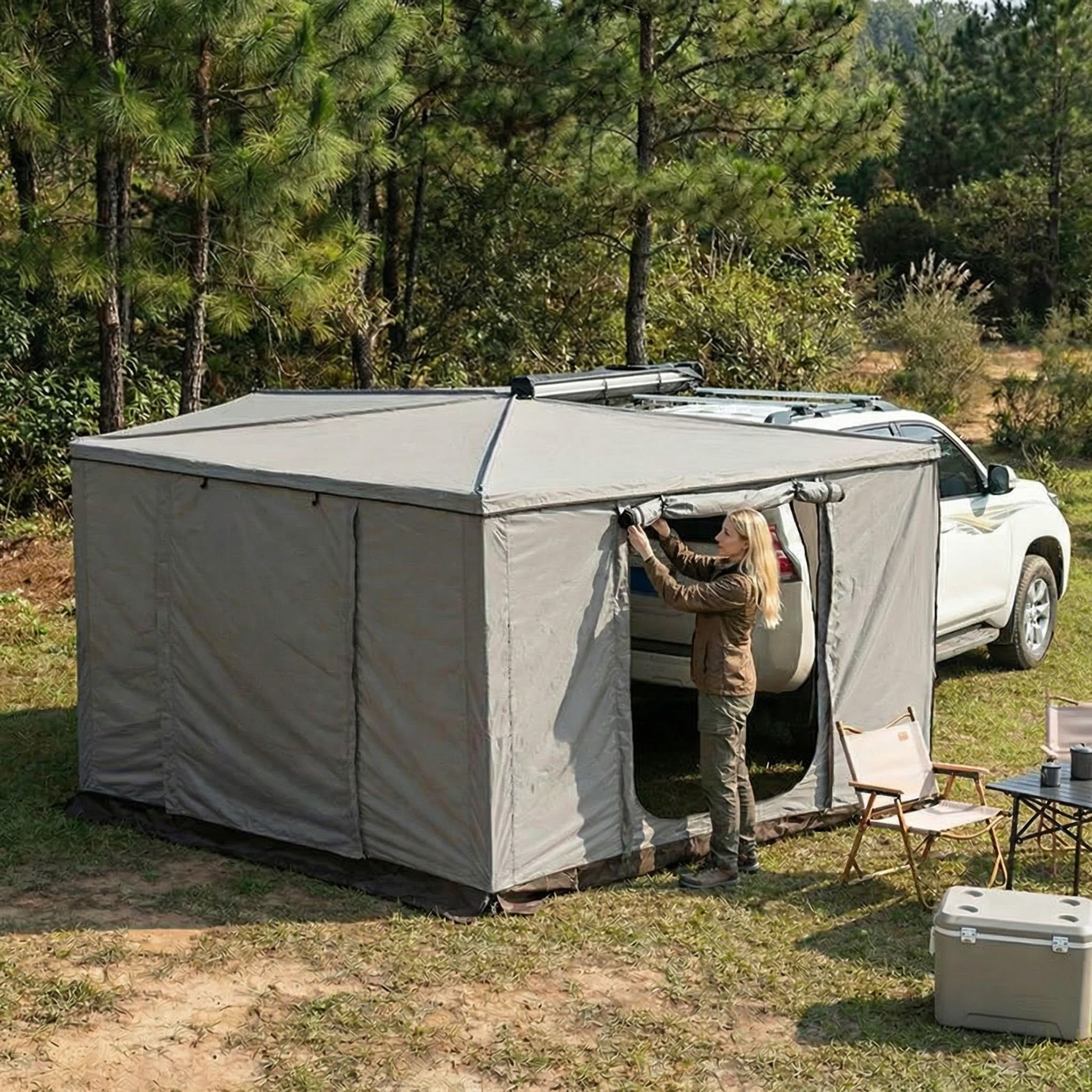 tent bech WolfWise SpiltWave R10 Easy Pop up Beach Color:Royal / Yellow Kategorie_Outdoor & Reisen The Manta Portable Beach Good news for overlanders