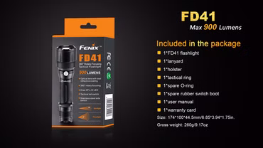 Fenix FD41 rot oder grün LED mit einer optischen Linse für Jäger - Vorführmodell, Farbe: rot