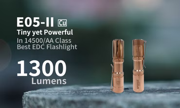 Manker E05 II CU Pocket AA 14500 1300 Lumen LED Taschenlampe
