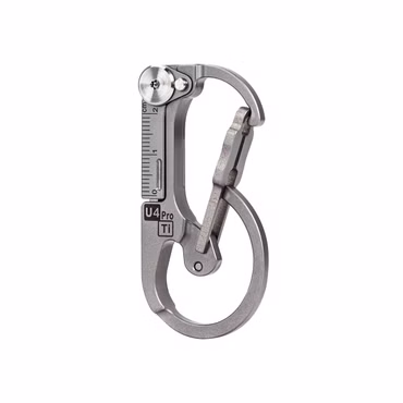Rovyvon U4 Pro+ Ti Schnellöffner Titanium Carabiner and Keyring mit Messer und Schraubendreher