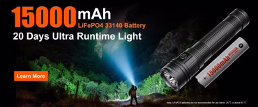 Lumintop DF1 Suchlampe mit neuem 33140 Akku mit 3600 Lumen, Farbe: grün