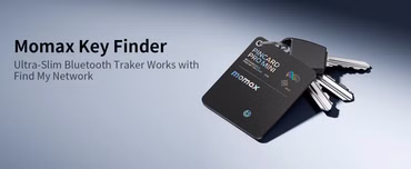 Momax PinCard Pro Mini aufladbarer Find My Tracker - arbeitet mit Apple Wo ist