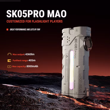 selected-lights Loop SK05 Pro Spot - und Flutlicht Taschenlampe 3850 Lumen - MAO Limited Edition 
