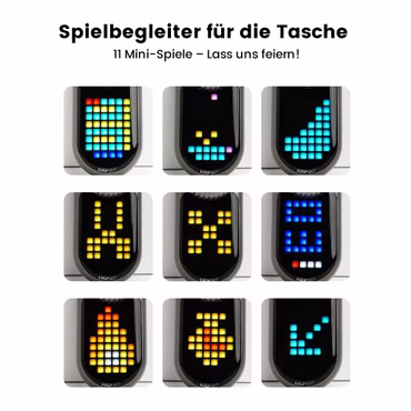 Loopgear LoopDot – Die erste Taschenlampe mit Pixel-Display und Spielspaß, Farbe: orange