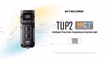 Nitecore TUP2 MCT 1200 LUMEN aufladbare Schlüsselbund Lampe, Farbe: schwarz