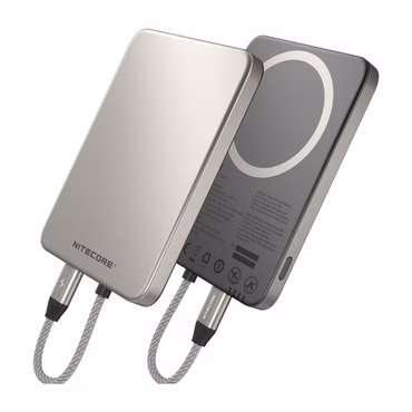 Nitecore Powerbank POCKET5 - 5000mAh - tolle Farben, Farbe: grau