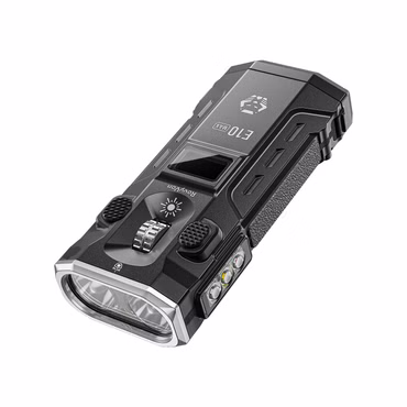 RovyVon E10 Max – flache EDC‑Power mit Laser, UV‑Licht und AA‑Kompatibilität