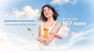 Nitecore NEF Nano - Mini Handventilator, Farbe: violet