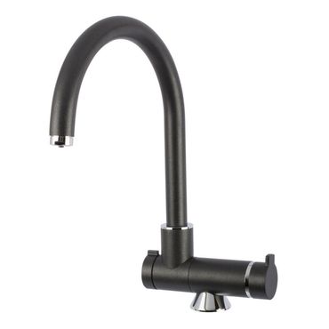 Designer Drei-Wege-Wasserhahn-Fensterarmatur ACROBAT, Onyx