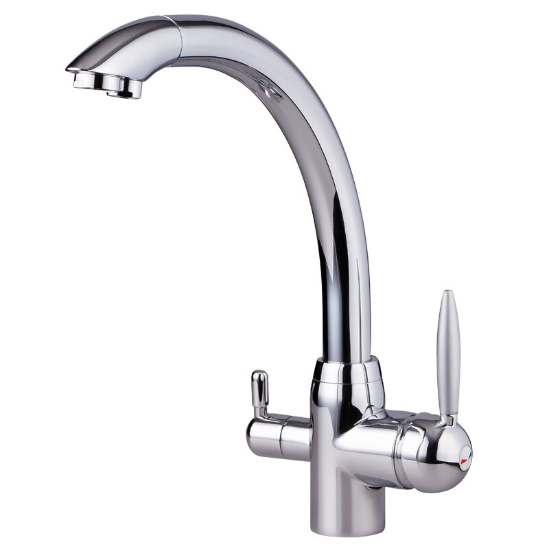 Sparset CARBONIT VARIO CLASSIC Wasserfilter + Dreiwege Wasserhahn DELPHIN Chrom + Wasseruhr - Photo 1