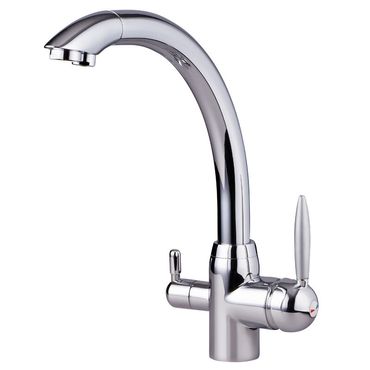 Sparset CARBONIT VARIO CLASSIC Wasserfilter + Dreiwege Wasserhahn DELPHIN Chrom + Wasseruhr - Photo preview 1