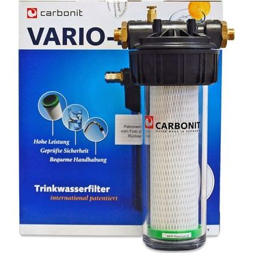 Sparset CARBONIT VARIO CLASSIC Wasserfilter + Dreiwege Wasserhahn DELPHIN Chrom + Wasseruhr - Photo preview 5