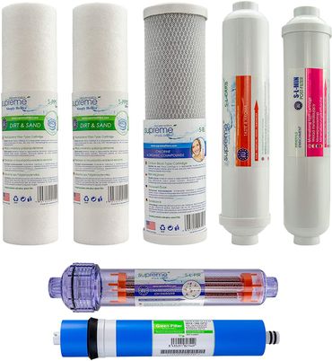 Set Ersatzfilter + Membrane für Supreme - RO7 Umkehrosmoseanlage Wasserfilter