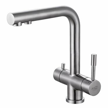 3-Wege-Wasserhahn ZARA INOX, Edelstahl Massiv