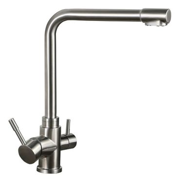 Designer 3-Wege-Wasserhahn GRAZIA, Edelstahl geeignet für AMWAY Wasserfilter - Photo preview 0