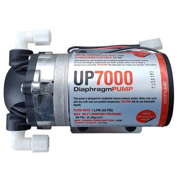Umkehrosmoseanlagen Pumpe UP7000 High Flow Booster 75GPD 24 Volt