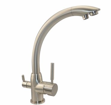Sparset CARBONIT VARIO CLASSIC Wasserfilter inkl. Dreiwege Wasserhahn DOLPHIN Matt Edelstahl + Wasseruhr - Photo preview 6