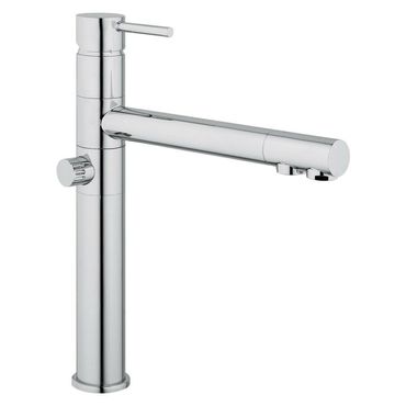3-Wege-Wasserhahn ROMA Chrom geeignet für Untertisch-Wasserfilter. Made in Italy