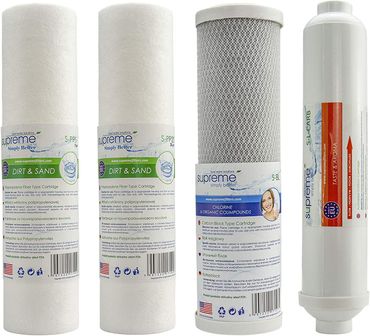 Ersatzfilter für Supreme - RO5 Umkehrosmoseanlage Trinkwasseranlage Wasserfilter
