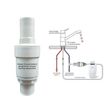 Wasser Druckminderer geeignet für Amway Espring Wasserfilter 3 Wege Wasserhahn