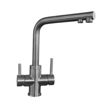 3-Wege-Wasserhahn LANDISH NKS Edelstahl Look geeignet für Amway eSpring Filter - Photo preview 0