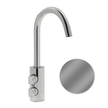 2-Wege-Wasserhahn GM 6280M, Edelstahl Optik gebürstet (mechanisch)