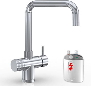 Designer Drei-Wege-Wasserhahn GM U-Auslauf Chrom (NIEDERDRUCK)