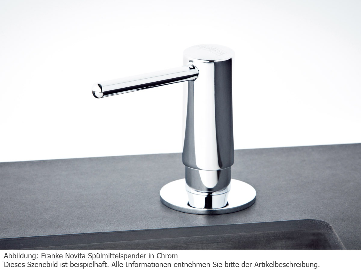 Franke Novita Steel Edelstahl massiv Spülmittelspender - Photo 2