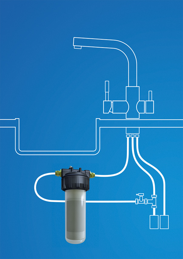 CARBONIT VARIO KÜCHENPAKET inkl. 3 Wege Wasserhahn WS7 Chrom - Photo 4