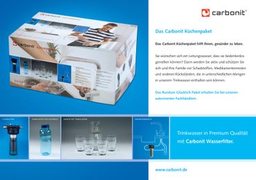 CARBONIT VARIO KÜCHENPAKET inkl. 3 Wege Wasserhahn WS7 Chrom - Photo preview 1