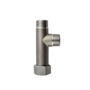 Franke T-Stück - 3/8 AG x 3/8 IG x 3/8 ÜM Edelstahl