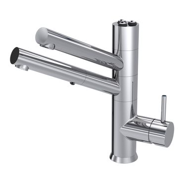 5-Wege-Wasserhahn mit ausziehbarer Brause CUCINA IDEALE Chrom