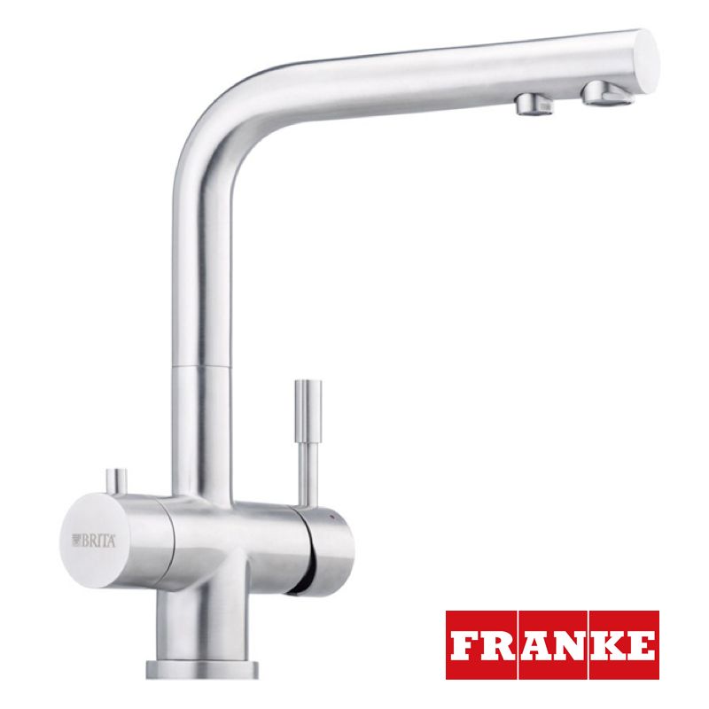 Starahlregler - Perlator für Mischwasser zu Drei-Wege-Wasserhahn FRANKE L-Auslauf, Edelstahl massiv - Photo 1