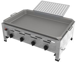 Reibekuchenbräter 4-flammig mit Pfanne und Aufsatz - Bild 0 Reibekuchenbräter 4-flammig mit Pfanne und Aufsatz