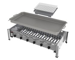 Reibekuchenbräter 6-flammig mit Pfanne und Aufsatz - Bild 1 Reibekuchenbräter 6-flammig mit Pfanne und Aufsatz - Bild 1
