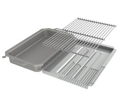 Kombi-Set 3-teilig emaillierte Pfanne + Rost + Flammabdeckung für Gastrobräter 3-flammig - Bild 1 Kombi-Set 3-teilig emaillierte Pfanne + Rost + Flammabdeckung für Gastrobräter 3-flammig - Bild 1