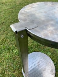 Müllsackhalter aus Edelstahl mit Klappdeckel + Boden - Bild 4