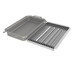 Kombi-Set 3-teilig Pfanne + V2A Rost Einzelstäbe + Flammabdeckung für Gastrobräter 3-flammig - Bild 0 Kombi-Set 3-teilig Pfanne + V2A Rost Einzelstäbe + Flammabdeckung für Gastrobräter 3-flammig