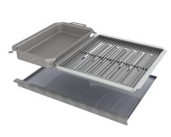 Kombi-Set 4-teilig Pfanne + Rost + Flammabdeckung + Fettwanne für Gastrobräter 4-flammig - Bild 0 Kombi-Set 4-teilig Pfanne + Rost + Flammabdeckung + Fettwanne für Gastrobräter 4-flammig