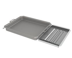 Kombi-Set 3-teilig Pfanne + V2A Rost Einzelstäbe + Flammabdeckung für Gastrobräter - Bild 0 Kombi-Set 3-teilig Pfanne + V2A Rost Einzelstäbe + Flammabdeckung für Gastrobräter