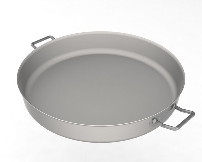 Edelstahlpfanne 60cm für Hockerkocher Edelstahlpfanne 60cm für Hockerkocher