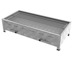 6er Tisch-Holzkohlebräter mit 3-fach verstellbarem Kohlekasten - Bild 0 6er Tisch-Holzkohlebräter mit 3-fach verstellbarem Kohlekasten